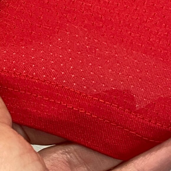 SPYDER Red T Shirt Mens Medium Quick Dry Perforated Lightweight Short Sleeve Tee - Picture 4 of 12